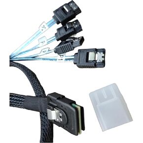 كابل SVNXINGTII داخلي صغير SAS إلى Mini SAS عالي السرعة، كابل SFF-8087 إلى SFF-8087 Mini-SAS بطول 1.6 قدم لنقل البيانات بكفاءة in Kuwait