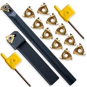1/2" MWLNR Heavy-Duty Lathe Turning Tool Set (7pcs), Nitrided Anti-Chatter Shank, Optimized for Hardened Steel & Tough Alloys, 6-Edge Economy WNMG Inserts in Saudi Arabia