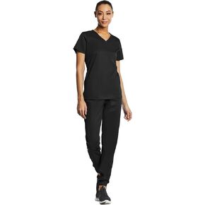 V-Neck Jogger Scrubs for Women Set 7 Pocket 4-Way Stretch Elements EL9935