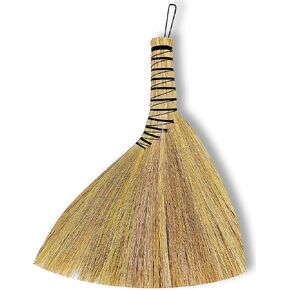 Small Brush Broom,Handmade Turkey Wing Whisk Broom 12" for Cleaning,Sturdy Soft Brush for Indoor and Outdoor Use, Bristle Design Cleans Dust and Car in Kuwait