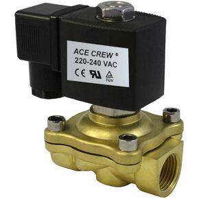 3/4 "220VAC صمام الملف اللولبي النحاسي الكهربائي NPT للغاز والماء والهواء N/C in Kuwait