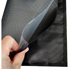 Diamond Bags - Black/Black - Vacuum Sealing bags 5mil - 11"x18" - 50 bags