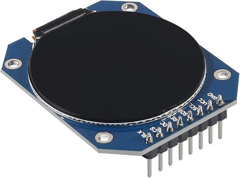 Dweii 2PCS DC 3.3V 1.28 inch TFT LCD Display Module Round RGB 240 * 240 GC9A01 Driver 4 Wire SPI Interface 240x240 Resolution Adapter PCB for Arduino in Saudi Arabia