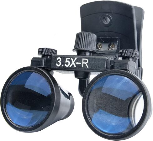 Magnification Binocular Dental Portable Clip Loupe Surgical Magnifier Medical Operation Loupe Lamp (2.5X) in Kuwait