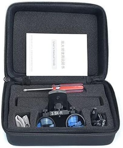 Magnification Binocular Dental Portable Clip Loupe Surgical Magnifier Medical Operation Loupe Lamp (2.5X) in Kuwait