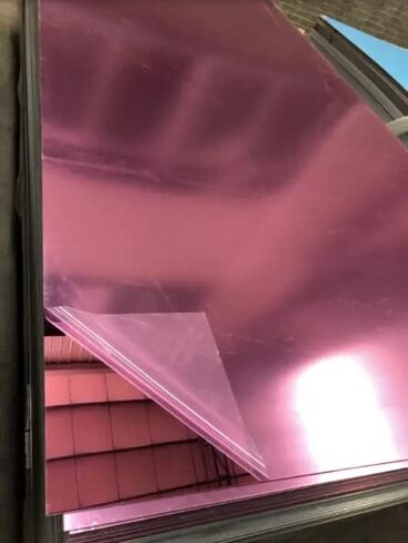 1/8" (3mm) Pink Mirror Acrylic Plexiglass Plastic Sheet 24" x 12" Nominal Size AZM Displays in Saudi Arabia