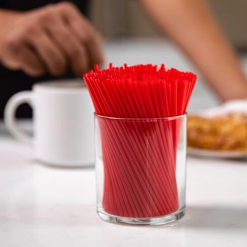 Prestee Plastic Coffee Stirrers, 4000ct, 5.5" - Plastic Coffee Straws, Coffee and Drink Stir Sticks, Cocktail Swizzle Sticks, Disposable Stir Sticks, Drinking Straws for Coffee & Cocktails (Black) in Saudi Arabia