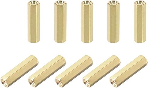 Uxcell M2.5x6mm أنثى-أنثى سداسي النحاس PCB اللوحة الأم فاصل المواجهة لطائرة بدون طيار FPV كوادكوبتر والكمبيوتر ولوحة دوائر كهربائية 20 قطعة in Kuwait
