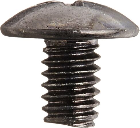 Small Parts 0804MPTBZ Steel Truss Head Machine Screw, Black Zinc Plated Finish, Meets ASME B18.6.3, #2 Phillips, #8-32 Thread Size, 1/4" Length, Fully Threaded, Imported (Pack of 100) in Saudi Arabia