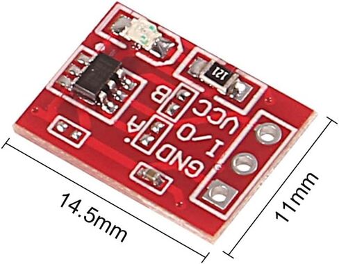 وحدة تبديل مستشعر لمس سعوي TTP223 TTP223B من بايسو، وحدة زر مفتاح ذاتية القفل لاردوينو راسبيري باي in Kuwait