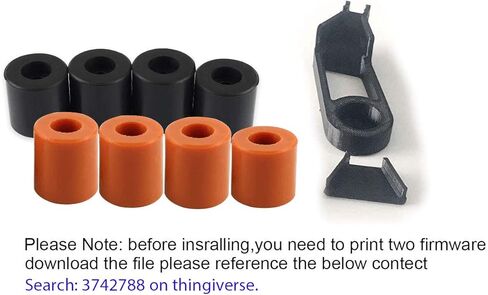 FYSETC Ender 3 V2 حامل سرير صلب، 4 قطع (3 عالية، 1 قصيرة) أجزاء تسوية الطابعة ثلاثية الأبعاد، فواصل سيليكون Ender 3 Pro، OD 0.63 بوصة معرف 0.16 بوصة عمود مقاوم للحرارة لـ CR-10 Ender 3 S1 Connect Bottom، أسود in Kuwait