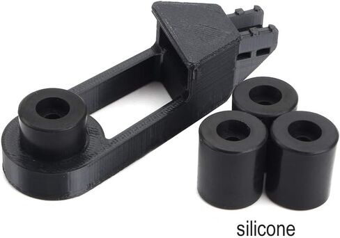 FYSETC Ender 3 V2 حامل سرير صلب، 4 قطع (3 عالية، 1 قصيرة) أجزاء تسوية الطابعة ثلاثية الأبعاد، فواصل سيليكون Ender 3 Pro، OD 0.63 بوصة معرف 0.16 بوصة عمود مقاوم للحرارة لـ CR-10 Ender 3 S1 Connect Bottom، أسود in Kuwait