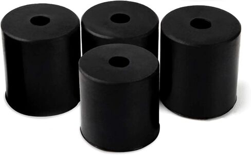 FYSETC Ender 3 V2 حامل سرير صلب، 4 قطع (3 عالية، 1 قصيرة) أجزاء تسوية الطابعة ثلاثية الأبعاد، فواصل سيليكون Ender 3 Pro، OD 0.63 بوصة معرف 0.16 بوصة عمود مقاوم للحرارة لـ CR-10 Ender 3 S1 Connect Bottom، أسود in Kuwait