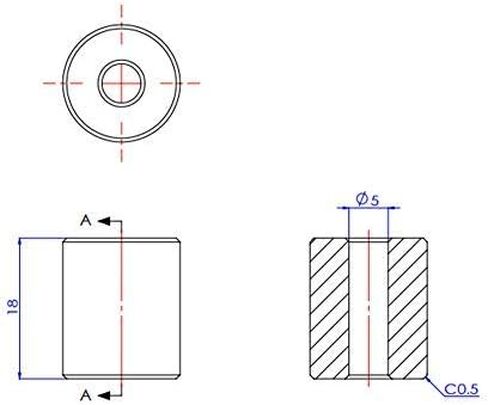 FYSETC Ender 3 V2 حامل سرير صلب، 4 قطع (3 عالية، 1 قصيرة) أجزاء تسوية الطابعة ثلاثية الأبعاد، فواصل سيليكون Ender 3 Pro، OD 0.63 بوصة معرف 0.16 بوصة عمود مقاوم للحرارة لـ CR-10 Ender 3 S1 Connect Bottom، أسود in Kuwait