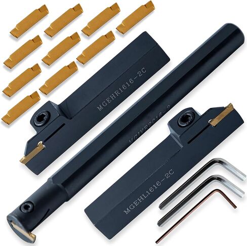 1/2" MWLNR Heavy-Duty Lathe Turning Tool Set (7pcs), Nitrided Anti-Chatter Shank, Optimized for Hardened Steel & Tough Alloys, 6-Edge Economy WNMG Inserts in Saudi Arabia