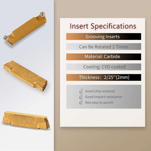 1/2" MWLNR Heavy-Duty Lathe Turning Tool Set (7pcs), Nitrided Anti-Chatter Shank, Optimized for Hardened Steel & Tough Alloys, 6-Edge Economy WNMG Inserts in Saudi Arabia