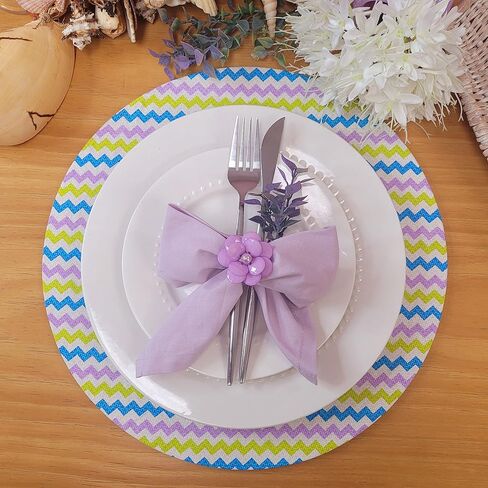 Maison Charlo | Set of 4 Delicate Baby Rose Shine Flower Napkin Rings | Perfect for Easter, Mother's Day, Christmas, New Year, Weddings, Banquets, Birthdays in Kuwait