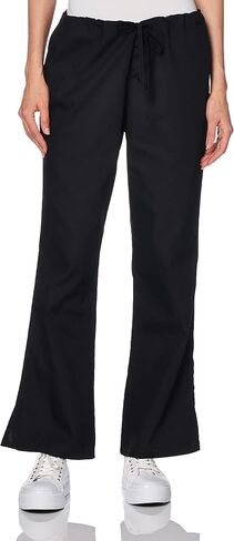 Cherokee womens Flare Leg Drawstring Medical Scrubs Pants, Black, 3X-Large US in Saudi Arabia