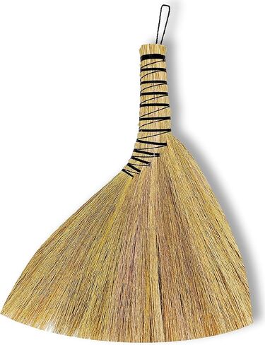 Small Brush Broom,Handmade Turkey Wing Whisk Broom 12" for Cleaning,Sturdy Soft Brush for Indoor and Outdoor Use, Bristle Design Cleans Dust and Car in Kuwait