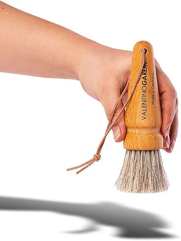 Valentino Garemi Collectables Dusting Brush - Horse Hair - Dust Cleaner & Aging Deposits Remover for Vintage or Antique Frames Toys Books Sculptures Pictures Coins Collections Sport Cards Equipment in Saudi Arabia