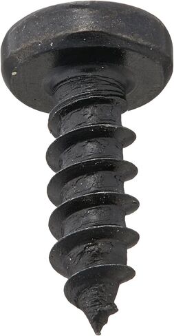 Small Parts 0808AQPB Steel Sheet Metal Screw, Black Oxide Finish, Pan Head, Square Drive, Type A, #8-15 Thread Size, 1/2" Length (Pack of 100) in Saudi Arabia
