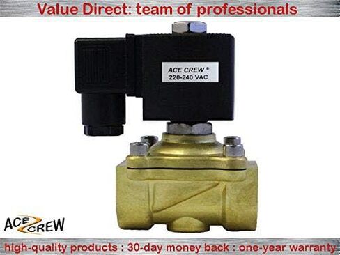 3/4 "220VAC صمام الملف اللولبي النحاسي الكهربائي NPT للغاز والماء والهواء N/C in Kuwait