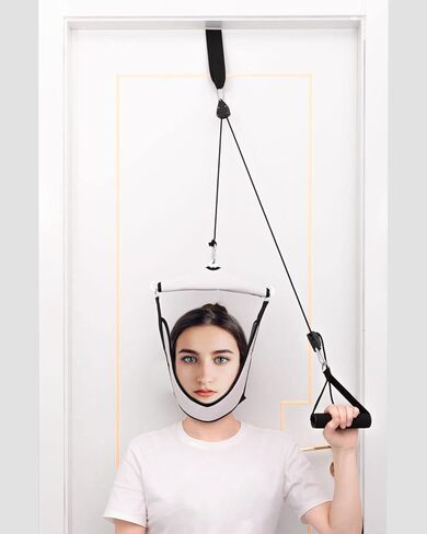 جهاز شد الرقبة للاستخدام المنزلي، ارجوحة مزدوجة السقاطة فوق الباب، سهلة التنظيف للعلاج الفيزيائي وتخفيف الام الرقبة وفتق القرص الفقري in Kuwait