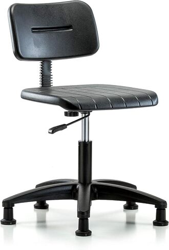 LabTech Seating LT40695 Basic Polyurethane Desk Height Chair Nylon Base, Glides in Saudi Arabia