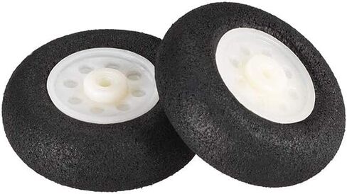 uxcell RC Airplane Wheels - 4PCS RC Airplane Aircraft Sponge Wheels 0.98 Inch x 0.06 Inch in Saudi Arabia