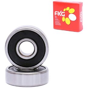 FKG 6301-2RS 12x37x12mm Deep Groove Ball Bearing Double Rubber Seal Bearings Pre-Lubricated 2 Pcs in Kuwait