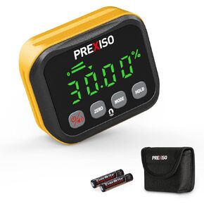 بريكسيسو مقياس زاوية مغناطيسي، مكتشف زاوية - رقمي الكتروني لمستوى المنقل، مقياس ميل مكعب زاوية للنجارة ومنشار الطاولة والبناء والبناء والآلات، شاشة باضاءة خلفية ساطعة 0-360 درجة in Kuwait