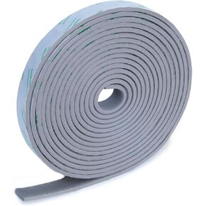 Silicone Weather Stripping Door Seal, Hitseon Soundproof Waterproof Door Seal Strip for Window Air Conditioning AC Insulation, Adhesive Flame Retardant Foam Tape for Insulation Cover (Black)