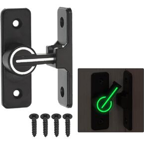 مزلاج قفل باب الحظيرة من uxcell، أقفال باب الحظيرة المنزلقة بزاوية 90 درجة، أجهزة مزلاج أقفال باب الحظيرة، أقفال باب قابلة للطي للحظيرة، البوابة، الحديقة، الخزانة، النافذة، أسود مضيء in Kuwait