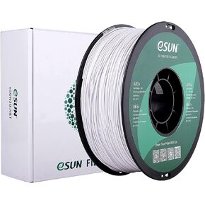 eSUN 1.75mm Black ABS+ 3D Printer filament 1kg Spool (2.2lbs), Black
