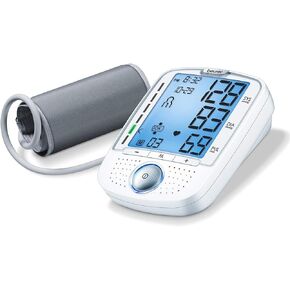 Beurer BM50 Talking Upper Arm Blood Pressure Monitor - Accurate, Digital Machine with Automatic Cuff for Home Use, Arrhythmia Detection, Batteries and Carrying Case Included