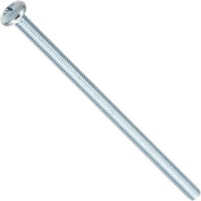 برغي لآلة رأس من الفولاذ، مطلي بالزنك، يتوافق مع ASME B18. 6.3، #2 Phillips Drive، #10-32 مقاس الخيط، 3-1/2 بوصة طول، مطرز بالكامل، مستورد (عبوة من 25) in Kuwait