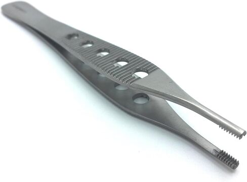 IMS ADB-475 Premium Quality Adson Brown Tissue Forceps 9 x 9 Teeth Straight in Saudi Arabia