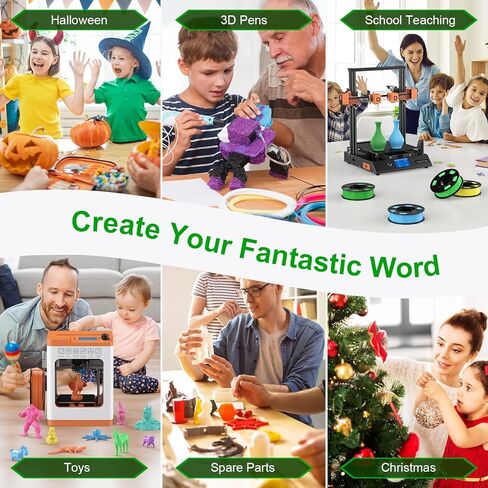 حزمة خيوط الطابعة ثلاثية الأبعاد WEEFUN 250 جم × 4 بكرات، 1.75 مم PLA خيوط طباعة ثلاثية الأبعاد، أربعة ألوان زاهية وردي/أرجواني/برتقالي/ذهبي، خيوط PLA لمعظم الطابعات ثلاثية الأبعاد in Kuwait