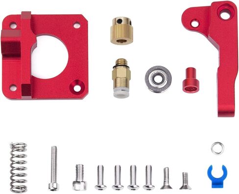 LONGER 3D 0.4mm Red Metal Extruder Aluminum for 1.75mm Filament Suit for LK1 / LK4 / LK4 Pro / LK5 Pro, Also Supporting Other 3D Printers in Kuwait