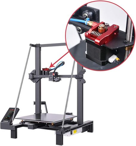 LONGER 3D 0.4mm Red Metal Extruder Aluminum for 1.75mm Filament Suit for LK1 / LK4 / LK4 Pro / LK5 Pro, Also Supporting Other 3D Printers in Kuwait
