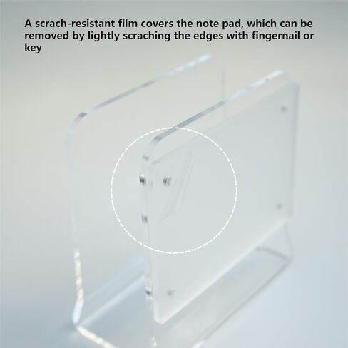 Acrylic Transparent Multifunction Tabletop Napkin Holder With Magnet Menu/Note Board For Table, Space Saving Tissue Dispenser in Saudi Arabia