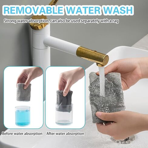 YYDSYCY Retractable Gap Dust Cleaner, Washable and Detachable 5pcs Microfiber Cloth Covers, Extension Stainless Steel Pole 16 to 90 Inches for Cleaning Under Appliances Furniture Couch Crevice Dust in Saudi Arabia