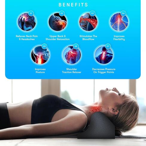 Cervical Traction Orthotic Chiropractic Neck Alignment Device for Spinal Curve Tension Stretching Forward Head Posture Pain Relief and Physical Therapy (Lilac) in Saudi Arabia