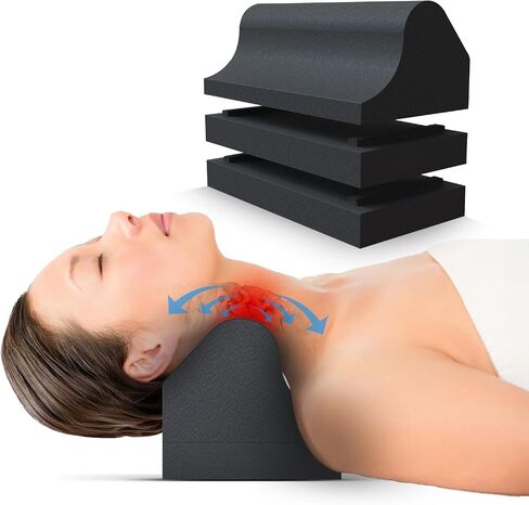 Cervical Traction Orthotic Chiropractic Neck Alignment Device for Spinal Curve Tension Stretching Forward Head Posture Pain Relief and Physical Therapy (Lilac) in Saudi Arabia