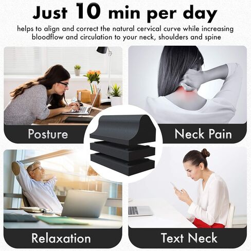 Cervical Traction Orthotic Chiropractic Neck Alignment Device for Spinal Curve Tension Stretching Forward Head Posture Pain Relief and Physical Therapy (Lilac) in Saudi Arabia
