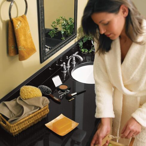 موين برانتفورد مجموعة أدوات تقليم صنبور حوض الحمام بمقبضين من النيكل المصقول، صنبور الحمام التقليدي لأحواض الاستحمام ذات الثلاث فتحات (يتطلب صمام)، T6620BN، 0.5 in Kuwait