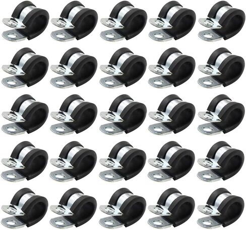 مشابك أسلاك مطاطية من الفولاذ المقاوم للصدأ مع مشبك كابل من توهيا، مشابك أنابيب مبطنة مطاطية، مشابك معدنية in Kuwait