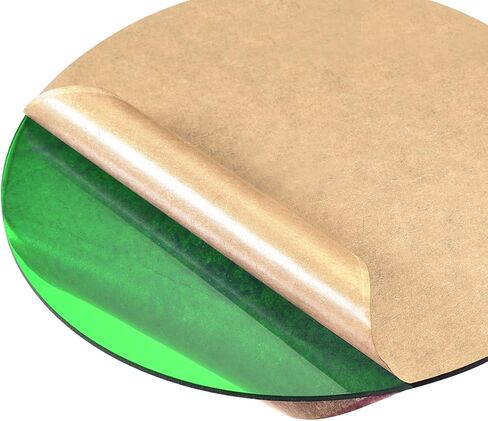 DMiotech 7 بوصة قطر 2 مم ورقة أكريليك سميكة دائرة دائرية قرص PMMA لوح أكريليك للحرف اليدوية DIY عرض مشروع تسجيل فارغ أخضر شفاف in Kuwait