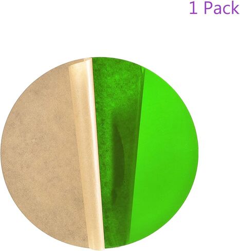 DMiotech 7 بوصة قطر 2 مم ورقة أكريليك سميكة دائرة دائرية قرص PMMA لوح أكريليك للحرف اليدوية DIY عرض مشروع تسجيل فارغ أخضر شفاف in Kuwait