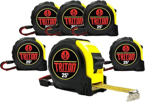 6 قطع - 25 قدم - شريط قياس تريتون مع طرف مخلب مغناطيسي in Kuwait